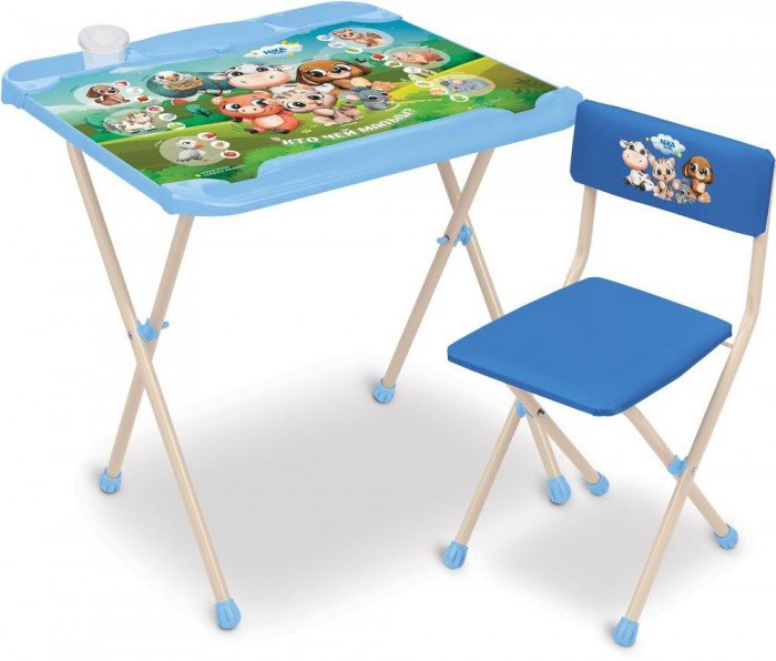 Детские столы и стулья Ника Детский комплект мебели Кто чей малыш? КНД2