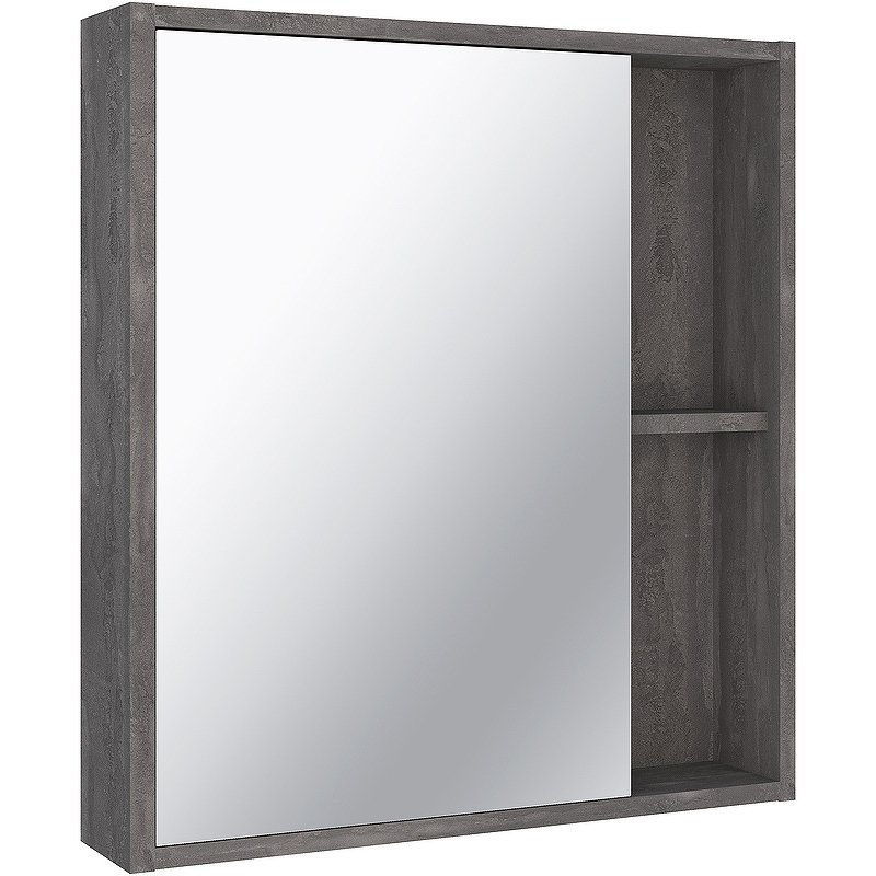Зеркальный шкаф Runo Эко 60 00-00001325 Железный камень