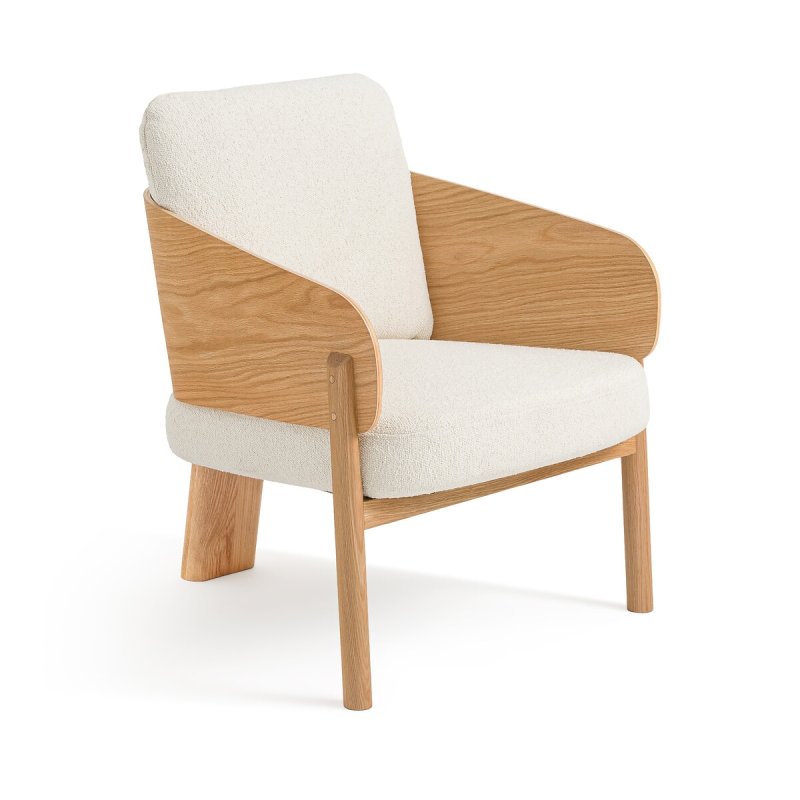 Кресло из дуба ткани букле Marais дизайн Э Галлина единый размер бежевый