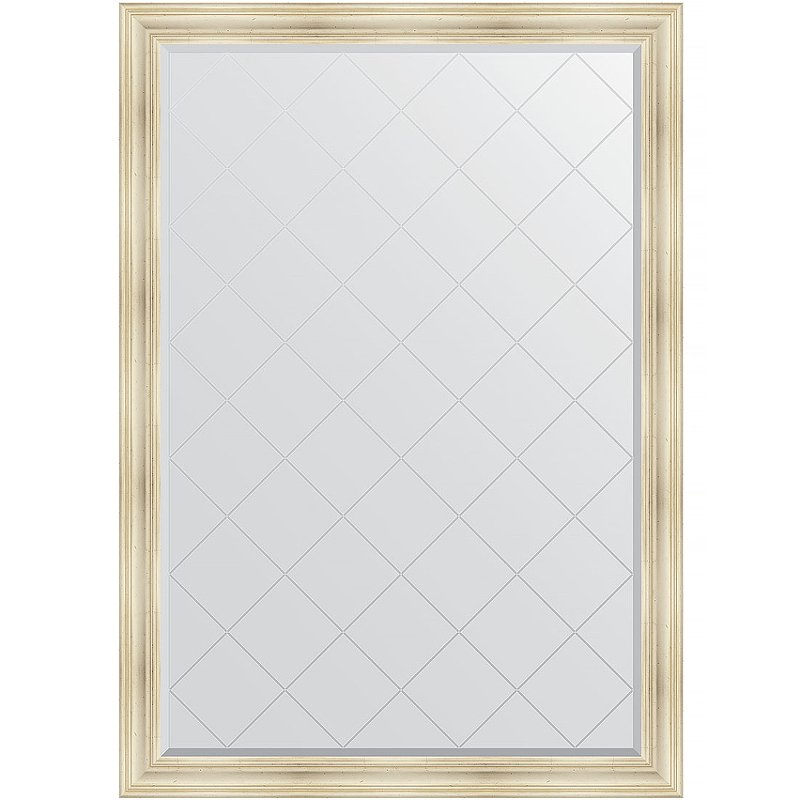 Зеркало Evoform Exclusive-G 189х134 BY 4504 с гравировкой в багетной раме – Травленое серебро 99 мм