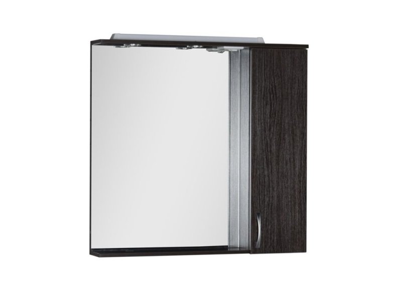 Зеркало-шкаф Aquanet Донна 90 со светильником + розетка