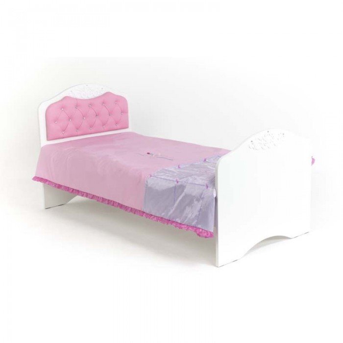 Кровати для подростков ABC-King Princess №2 со стразами Сваровски без ящика 160x90 см