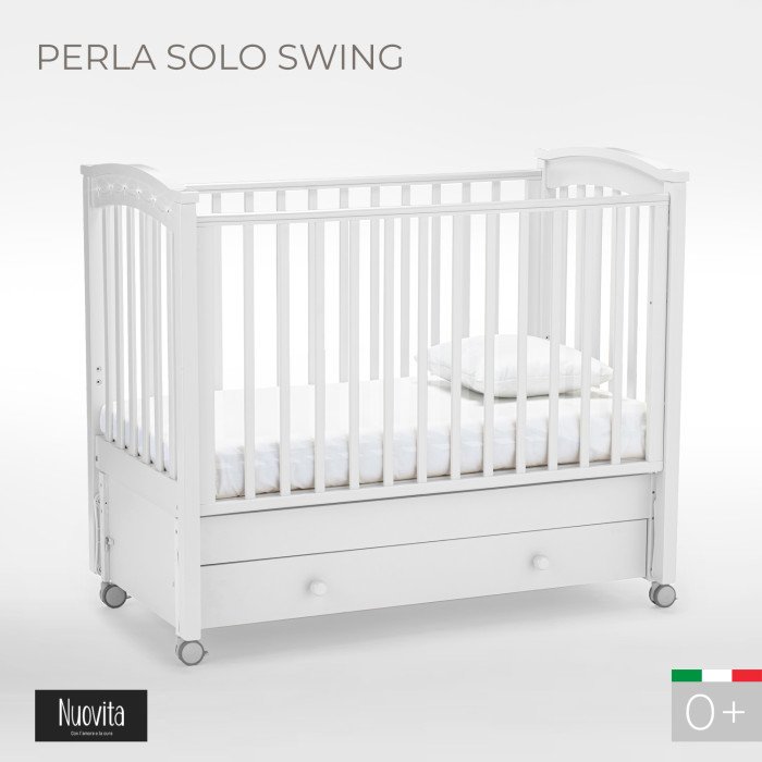 Детские кроватки Nuovita Perla solo swing продольный маятник