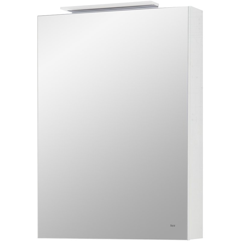 Зеркальный шкаф Roca Oleta 50 L A857643501 с подсветкой Белый матовый