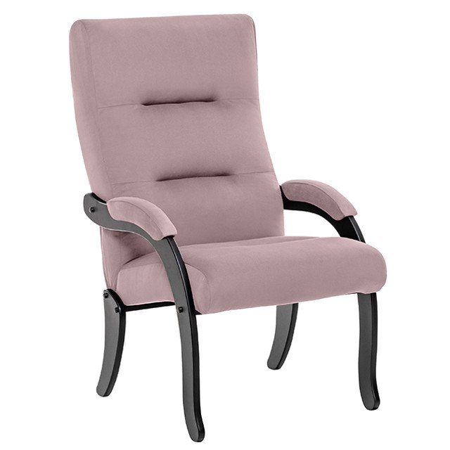 кресло Leset Дэми 620x830x1040мм венге/розовое