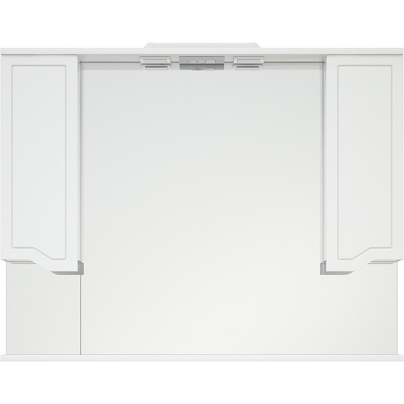 Зеркало со шкафом Corozo Мирра 105/С SD-00001545 с подсветкой Белое с механическим выключателем
