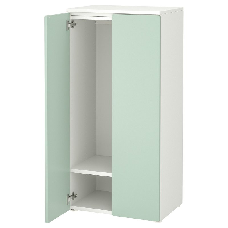 Шкаф Ikea Smastad / Platsa, 60x42x123 см, белый/светло-зеленый