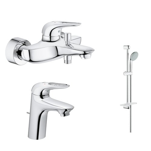 Комплект / Набор смесителей Grohe 3 в 1 Eurostyle New 124416