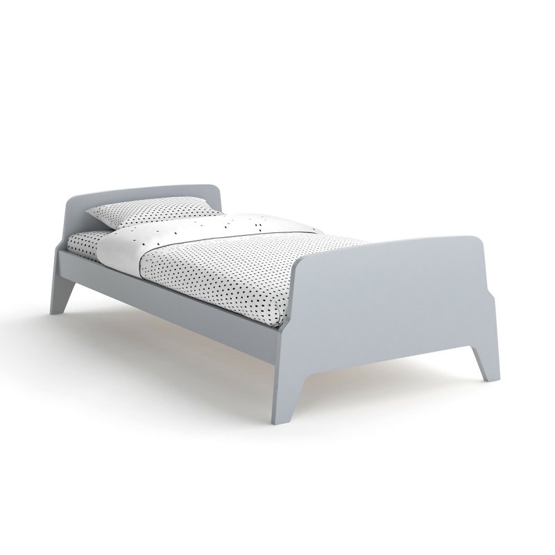 Кровать LaRedoute Кровать 1-сп в винтажном стиле Adil 90 x 190 см серый