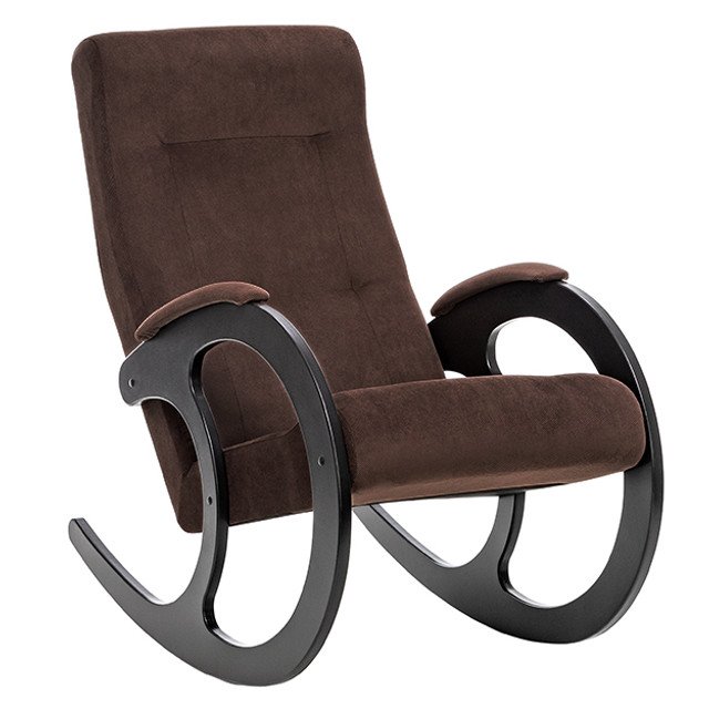 кресло-качалка Модель 3 580х870х1040мм венге/коричневое