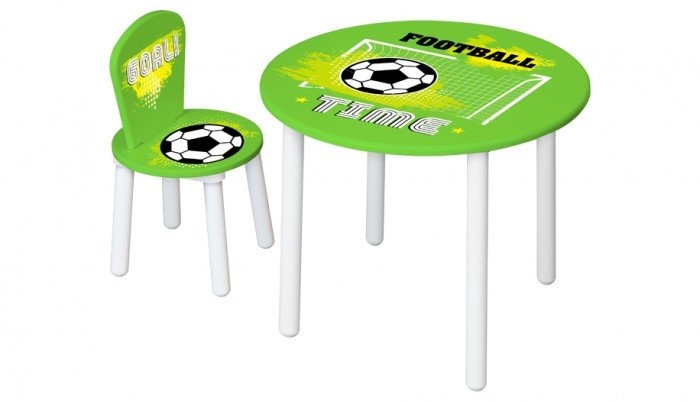 Детские столы и стулья Polini Комплект детской мебели Fun 185 S Футбол