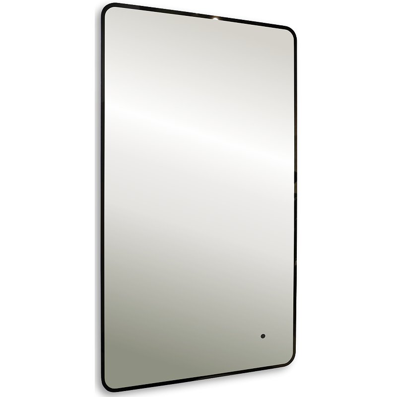 Зеркало Silver Mirrors Incanto 60 LED-00002538 с подсветкой Черное с бесконтактным выключателем и диммером