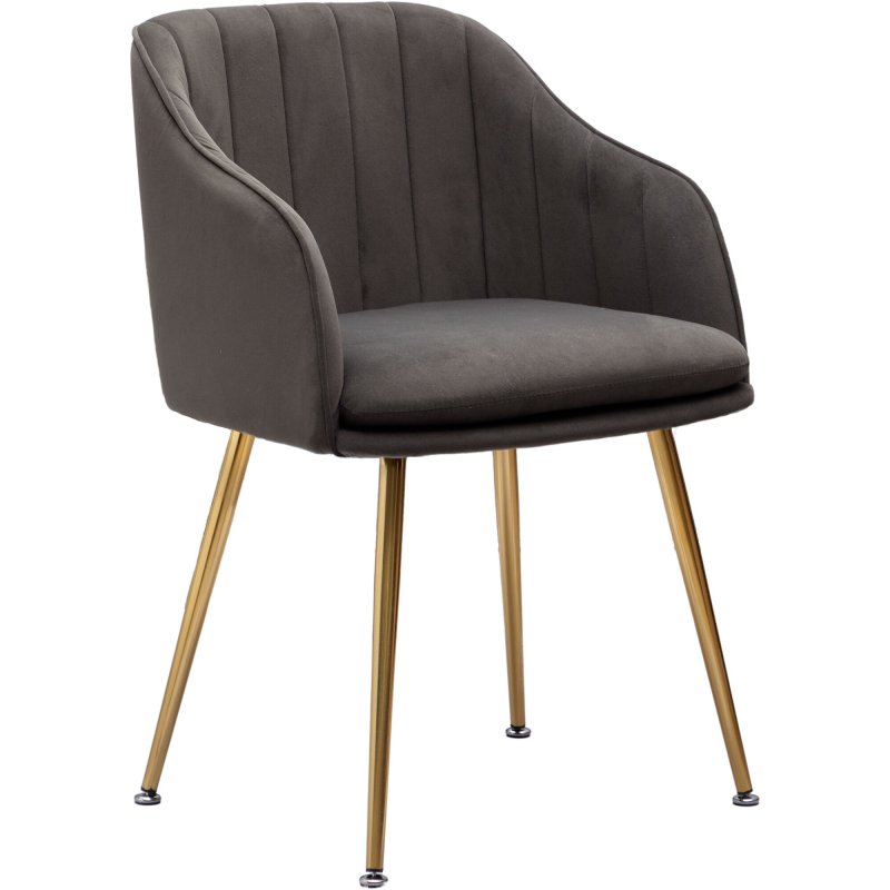 Кресло Glasar серо-коричневое 55х56х78 см