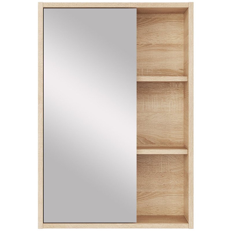 Зеркальный шкаф Sanstar Тоскана 50 407.1-2.4.1. Дуб сонома светлый