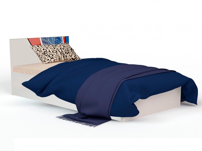 Кровати для подростков ABC-King Человек паук с рисунком и подъёмный механизмом 190x120 см