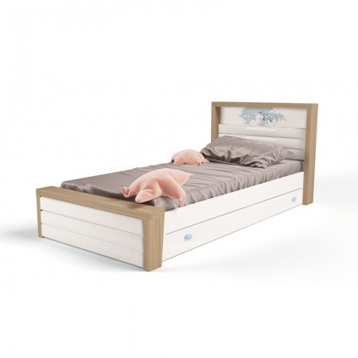 Кровати для подростков ABC-King Mix Ocean №4 с мягким изножьем 190x120 см
