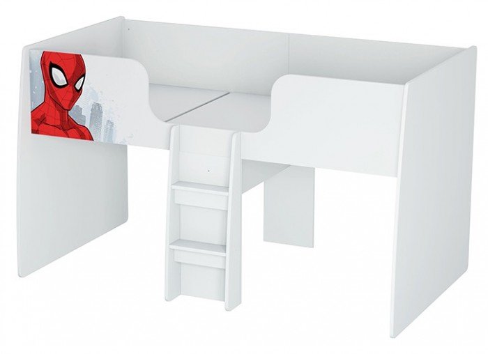 Кровати для подростков Polini kids Чердак Marvel 4105 Человек паук