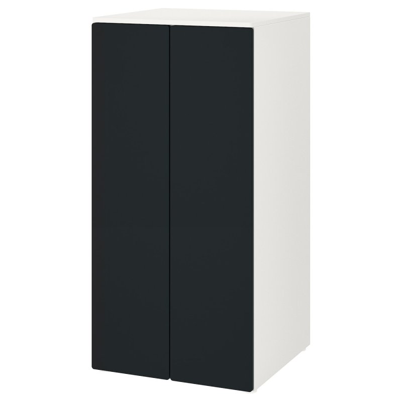Шкаф Ikea Smastad / Platsa, 60х57х123 см, белый/черный