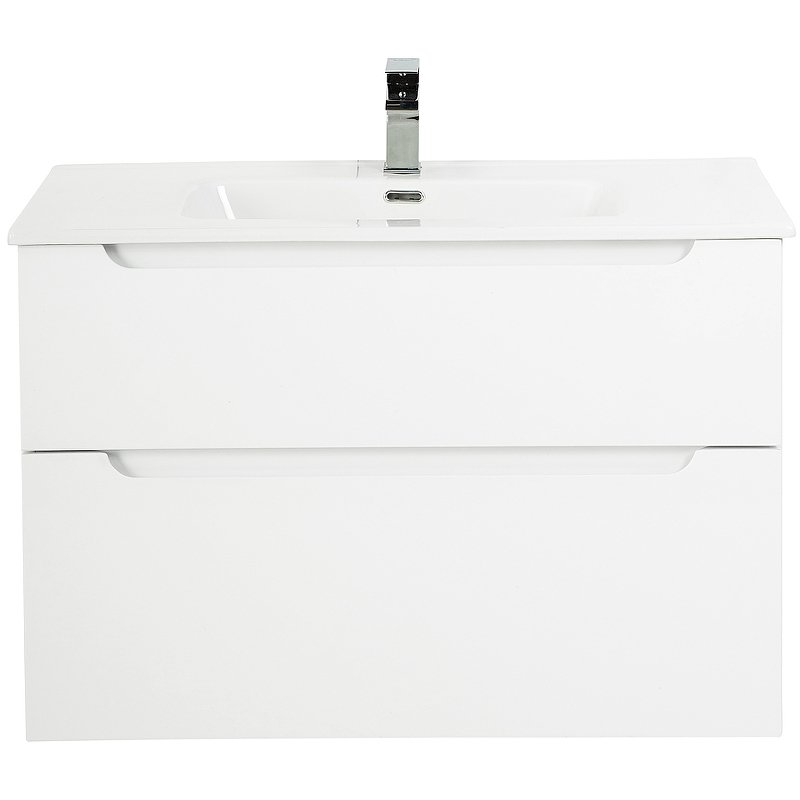 Тумба под раковину BelBagno Etna-H60 80 ETNA-H60-800-2C-SO-BL-P подвесная Bianco Lucido