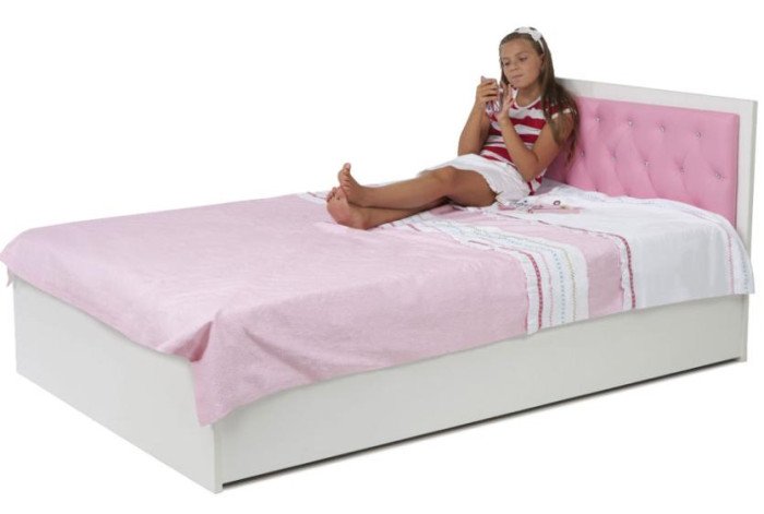 Кровати для подростков ABC-King Фея со стразами Сваровски и подъемным механизмом 190x120 см