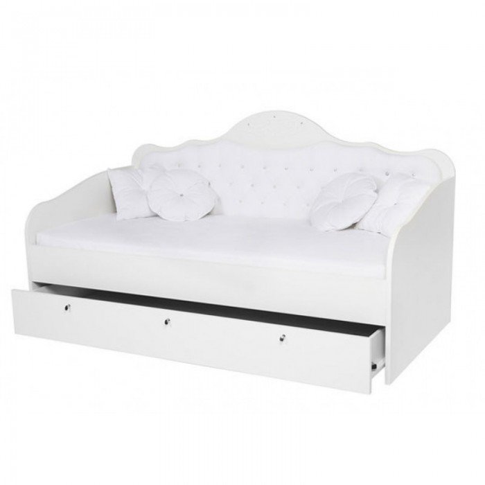 Кровати для подростков ABC-King диван Princess Фея со стразами Сваровски без ящика и матраса 190x90 см