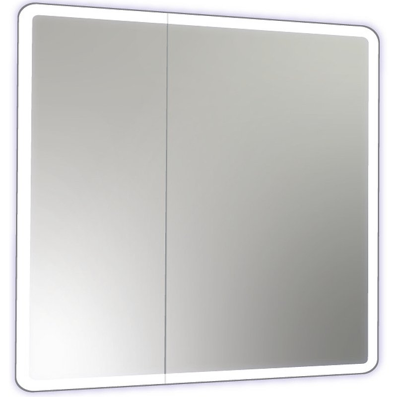 Зеркальный шкаф Reflection Chill 800х800 RF2315CH с подсветкой Белый матовый