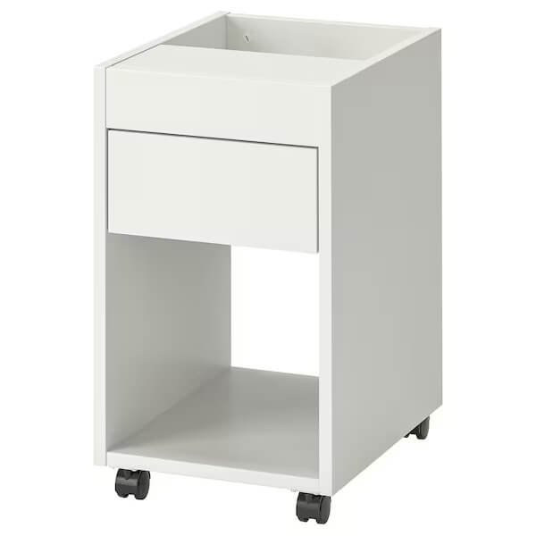 Тумба выдвижная Ikea Tonstad Castors, 35х60 см, белый