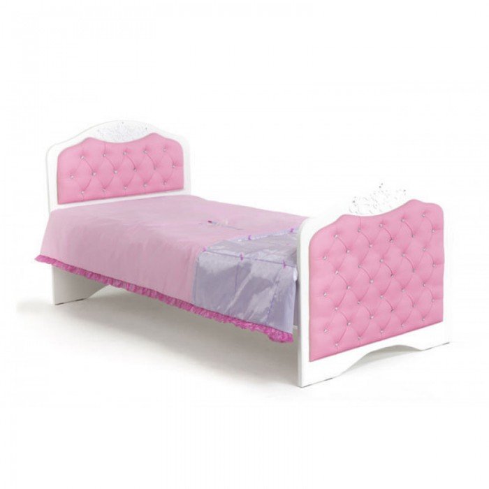 Кровати для подростков ABC-King Princess №3 со стразами Сваровски без ящика 190x90 см