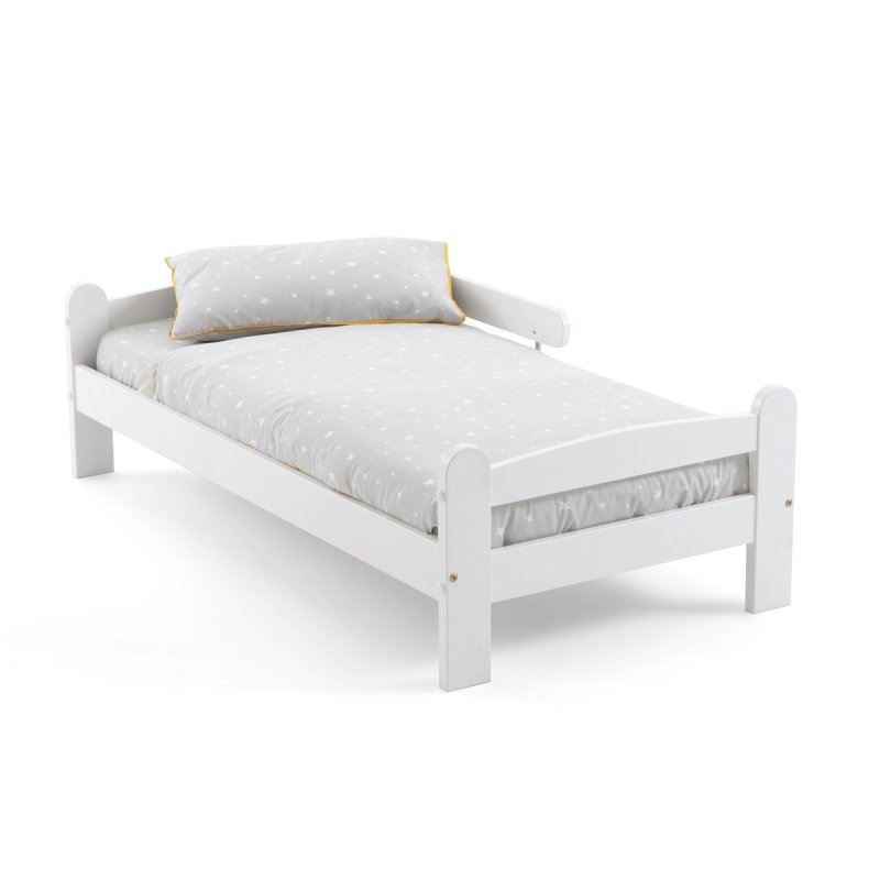 Кровать LaRedoute Кровать Детская из массива сосны с кроватным основанием Loan 70 x 140 см белый