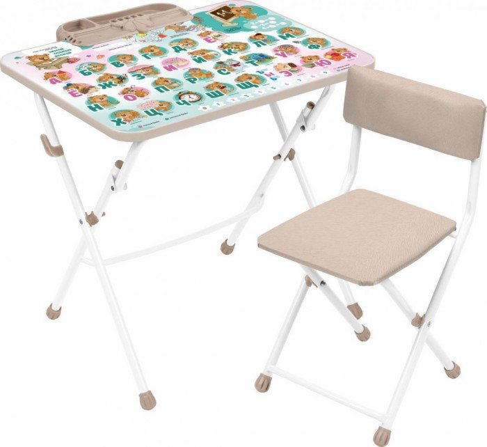 Детские столы и стулья Ника Комплект детский: стол и стул