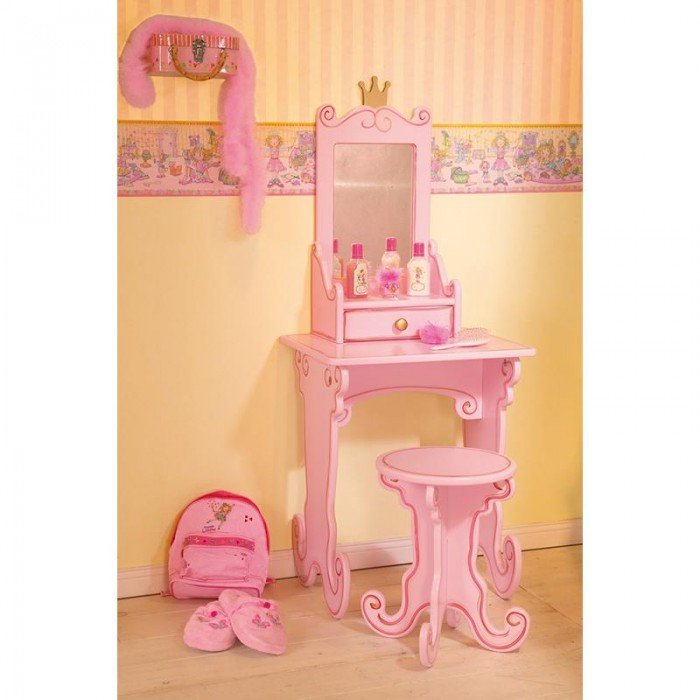 Детские столы и стулья Spiegelburg Макияжный столик с табуреткой Prinzessin
