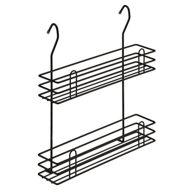 полка для специй двухъярусная тип 2 LEMAX 350x110x405мм черный матовый