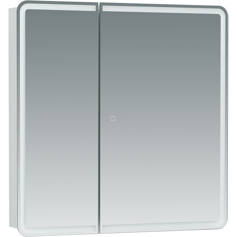 Зеркальный шкаф Aquanet Оптима 80 311862 с подсветкой Белый