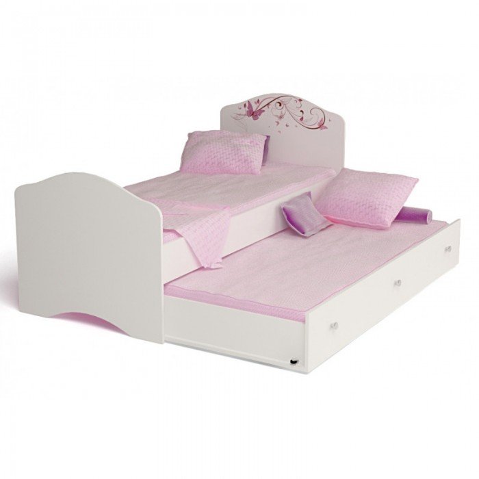 Кровати для подростков ABC-King Фея с рисунком без страз без ящика 160x90 см