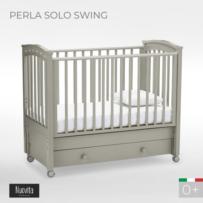 Детские кроватки Nuovita Perla solo swing продольный маятник