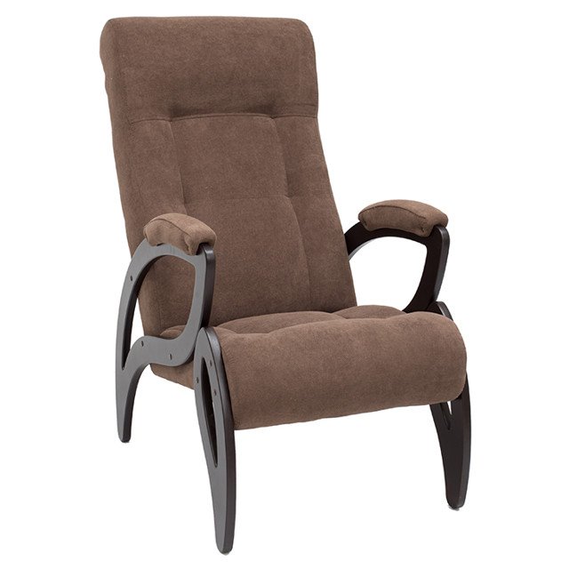 кресло Модель 51 585х870х990мм венге/коричневое