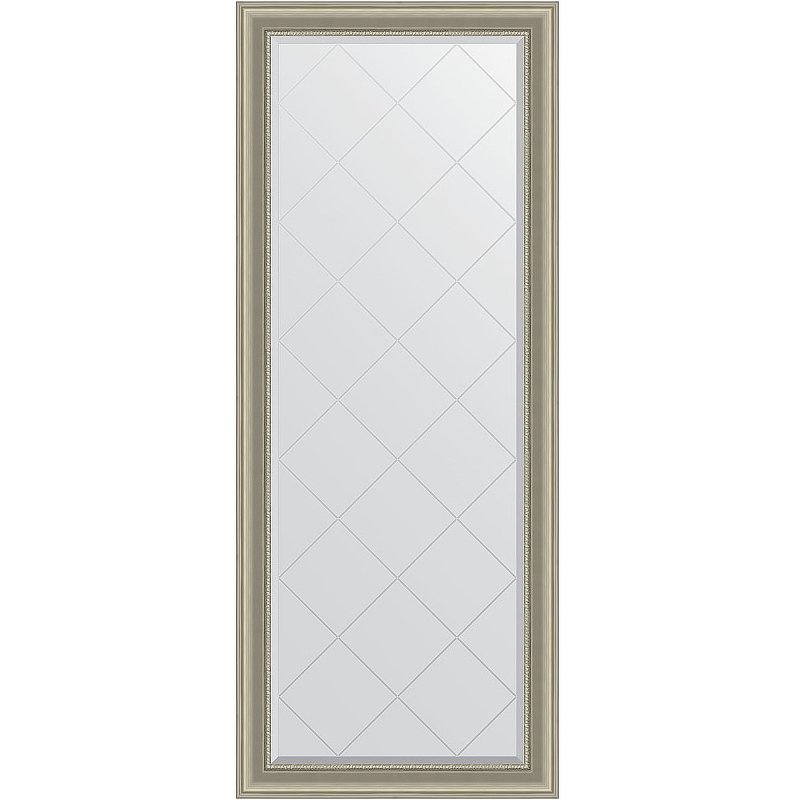 Зеркало Evoform Exclusive-G Floor 201х81 BY 6320 с гравировкой в багетной раме – Хамелеон 88 мм