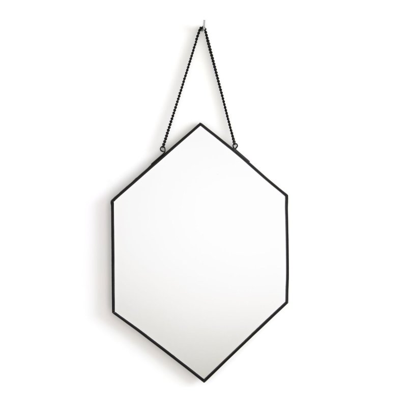 Зеркало LaRedoute Зеркало В форме шестиугольника Uyova единый размер черный