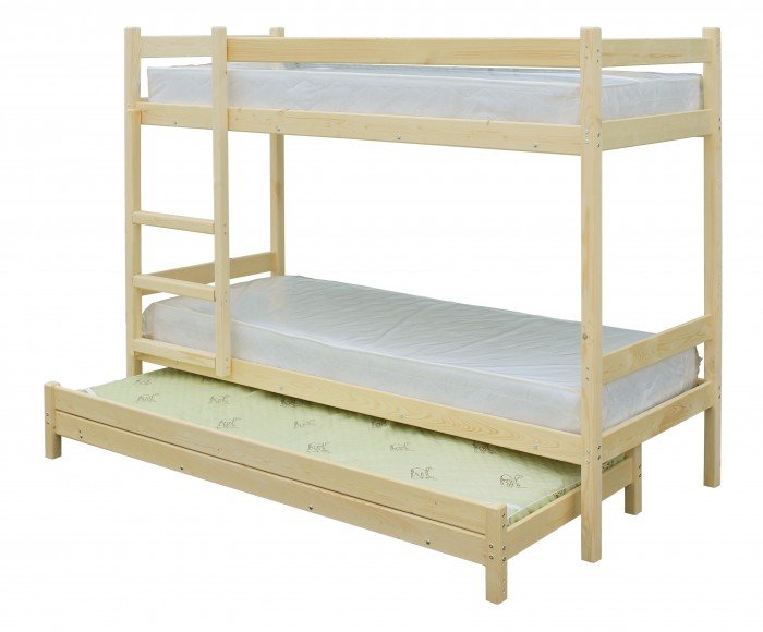 Кровати для подростков Green Mebel двухъярусная с выдвижным спальным местом 3 в 1 200х80