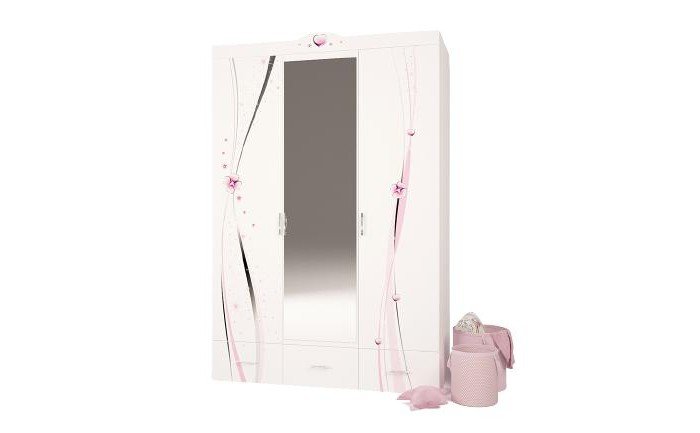 Шкафы ABC-King 3-х дверный Princess с зеркалом