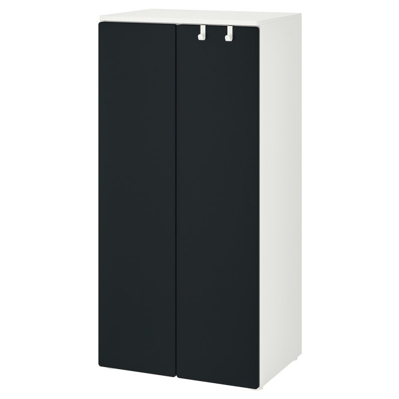 Шкаф Ikea Smastad, 60x42x123 см, белый/черный